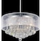 Cwi Lighting Radiant 9 Light Drum Shade Chandelier With Chrome Finish 5062P20C (Clear + W) - alternate 2